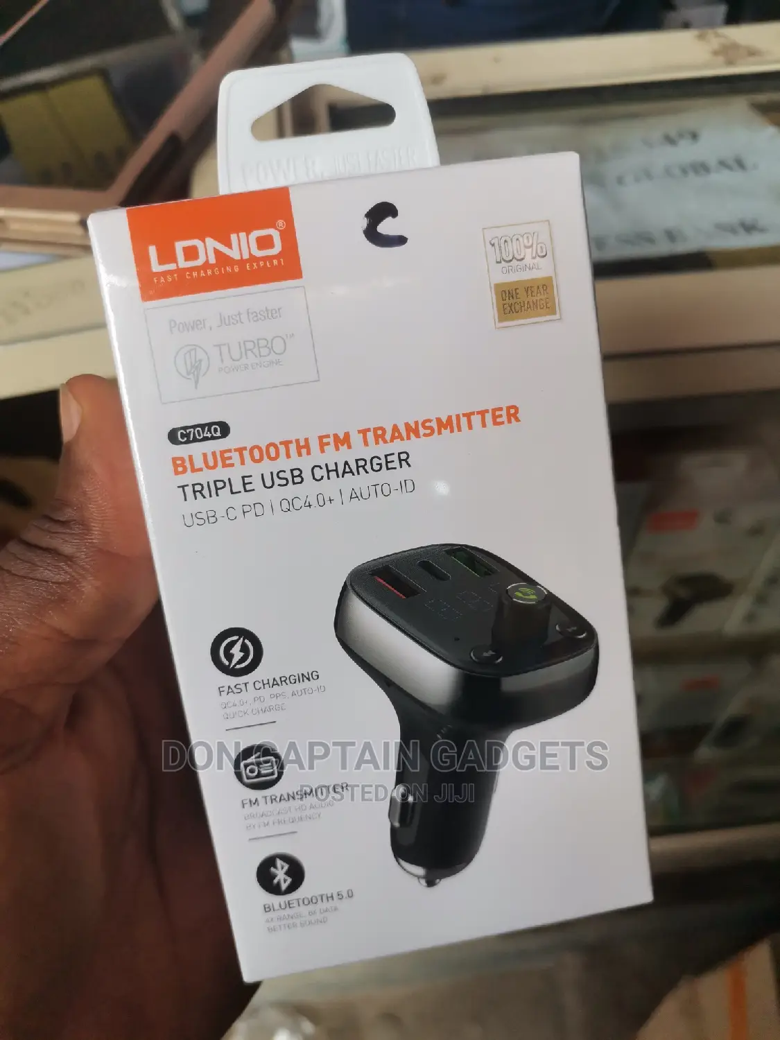Bluetooth Car Mp3 and Typec Quick Charger C704q
