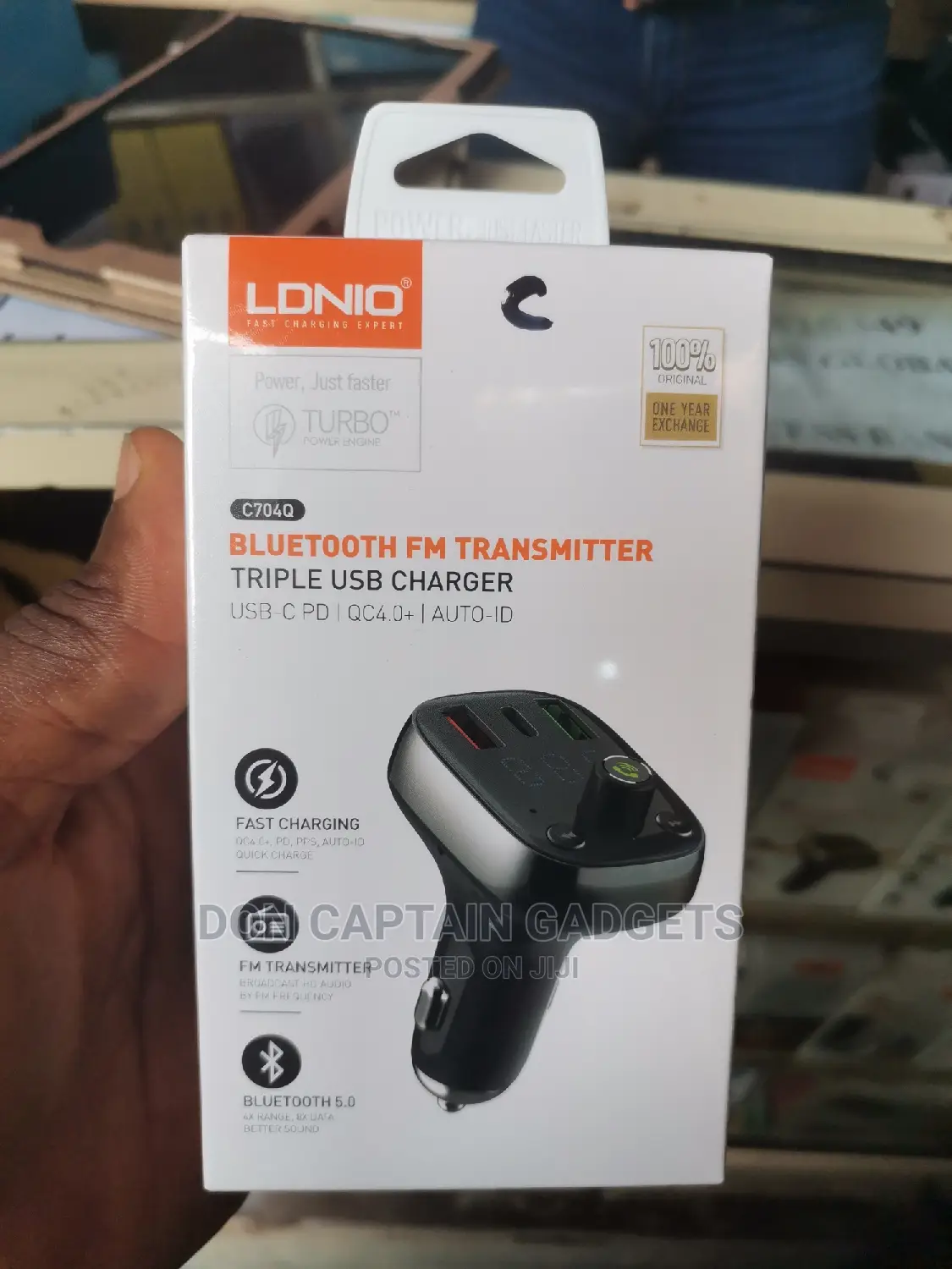 Bluetooth Car Mp3 and Typec Quick Charger C704q