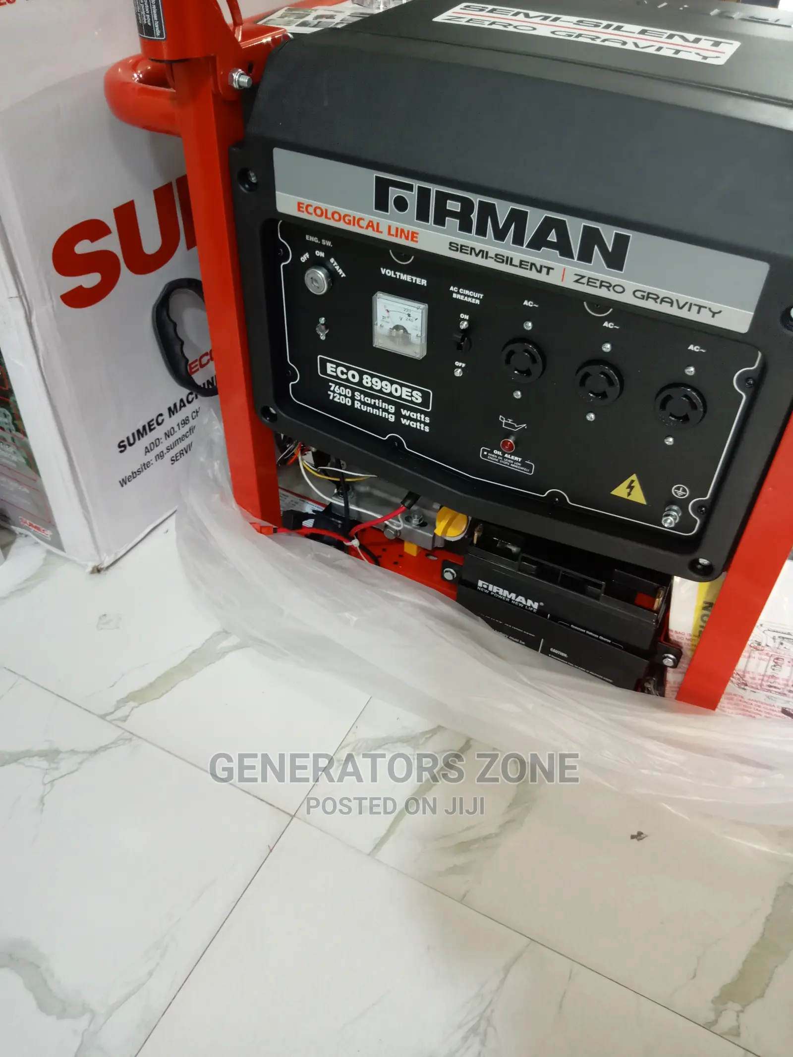 Petrol 7.5kva Sumec Firman Generator Eco8990es Low Noise