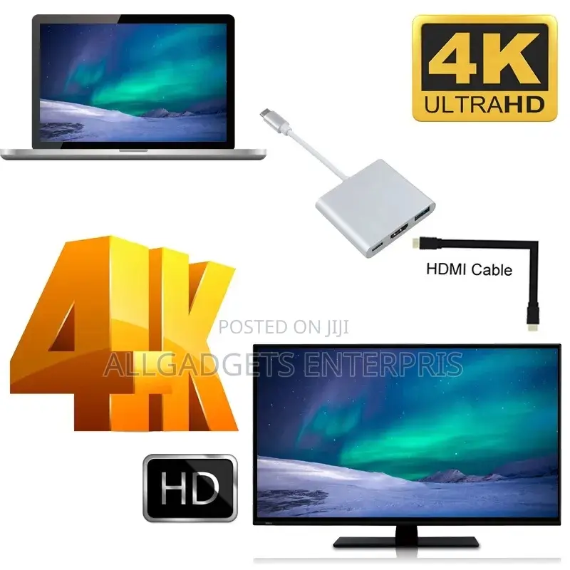HDMI to Type C 3 in 1