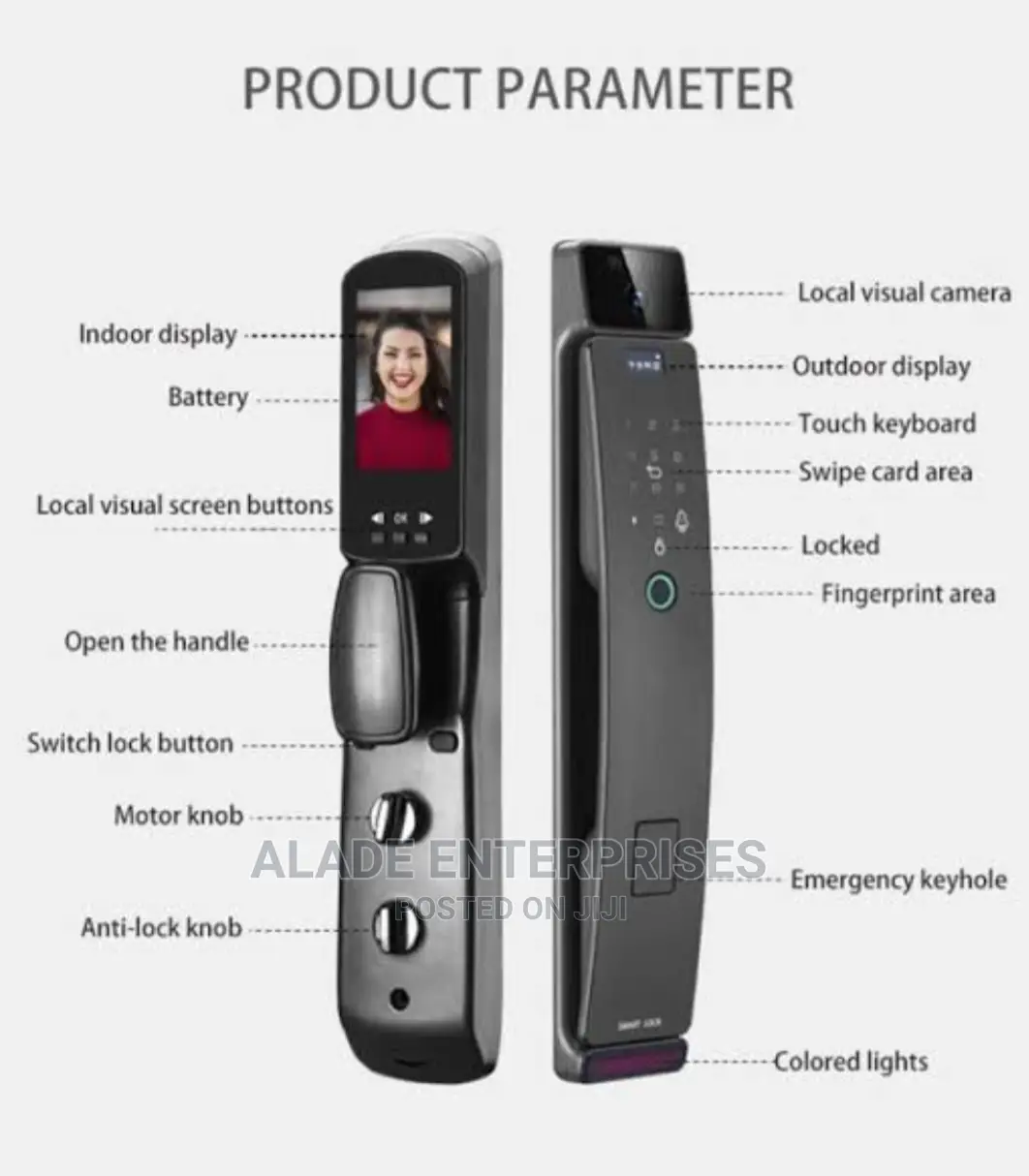Automatic Door Lock With 5 Way Unlock