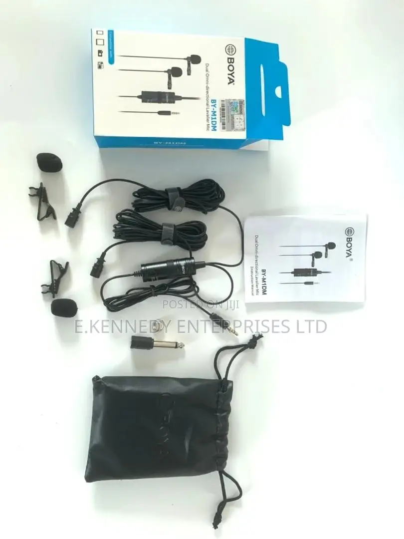 Boya Dual Omni-Directional Lavalier Microphone M1dm