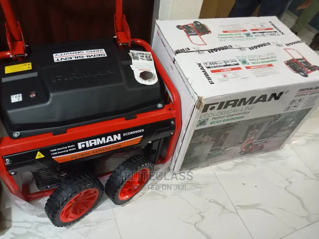 Firman 7.5kva With a Key Start Generator- Two Tyre