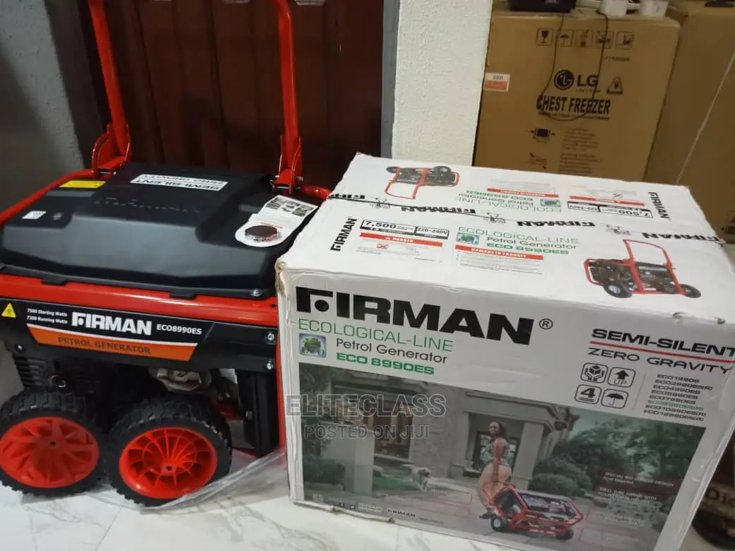 7.5kva Firman Petrol Generator 100% Copper Coil