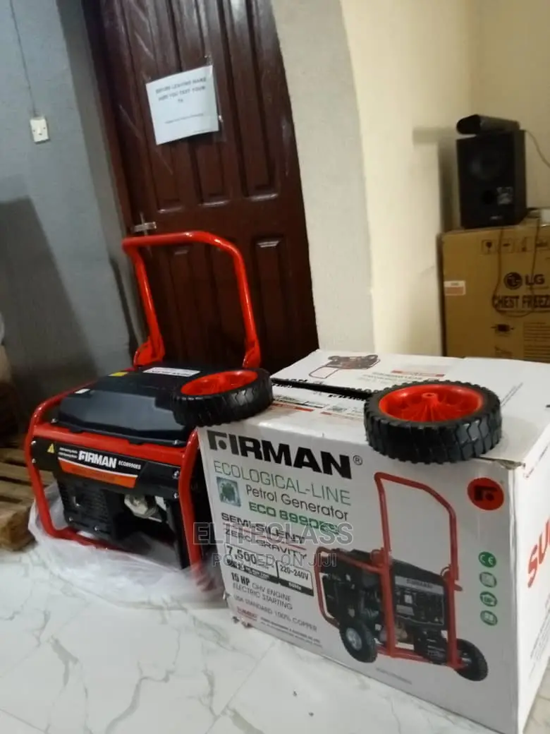 7.5 Semi Silent Generator Brand New Firman- Full Copper Coil
