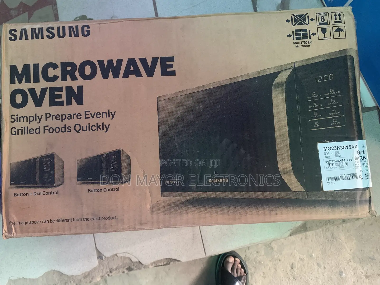 Samsung Microwave Oven With Grill Mg23k3515