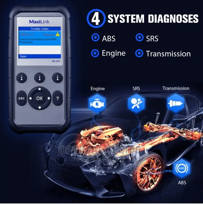 Autel ML629 Maxi-Link OBD2 Car/Vehicle Scanner SRS