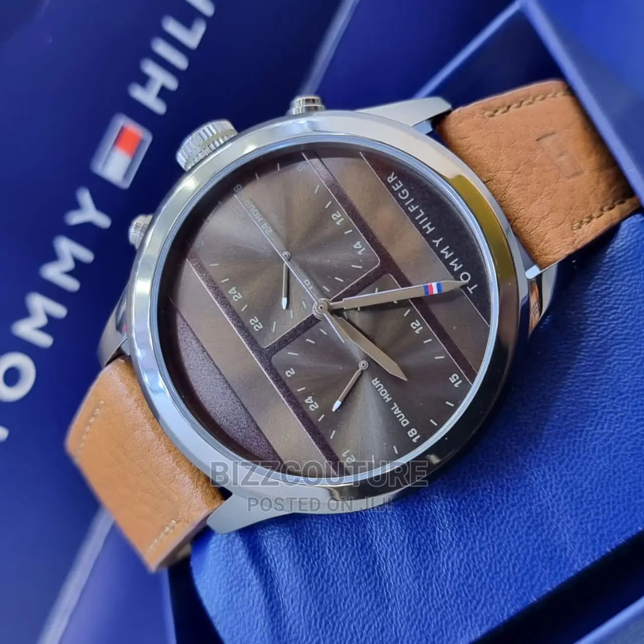 Original TOMMY HILFIGER Leather Watch Available in Store