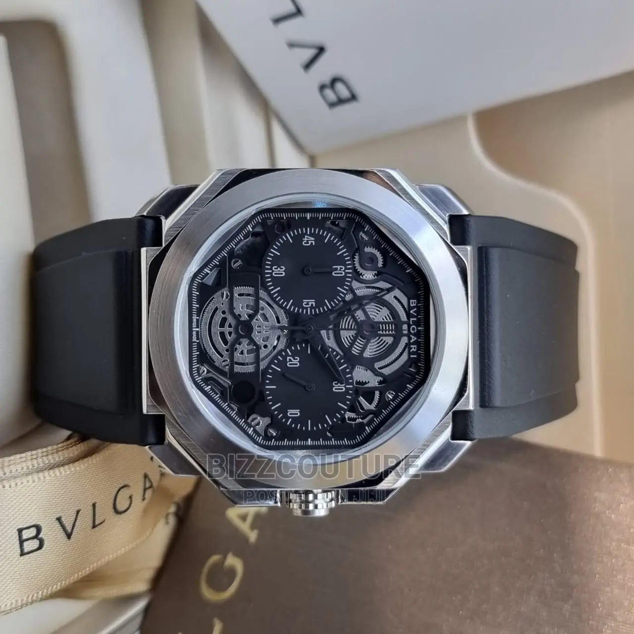 Original BVLGARI Rubber Strap Watch Available in Store