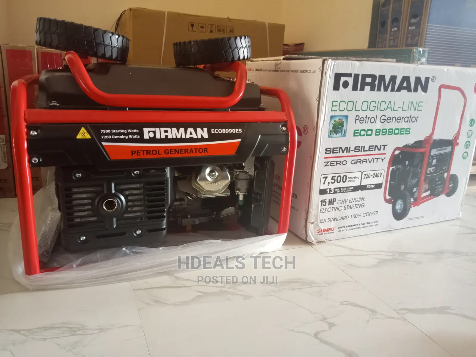 7.5KVA Sumec Firman Key-Start Generator (ECO8990ES).