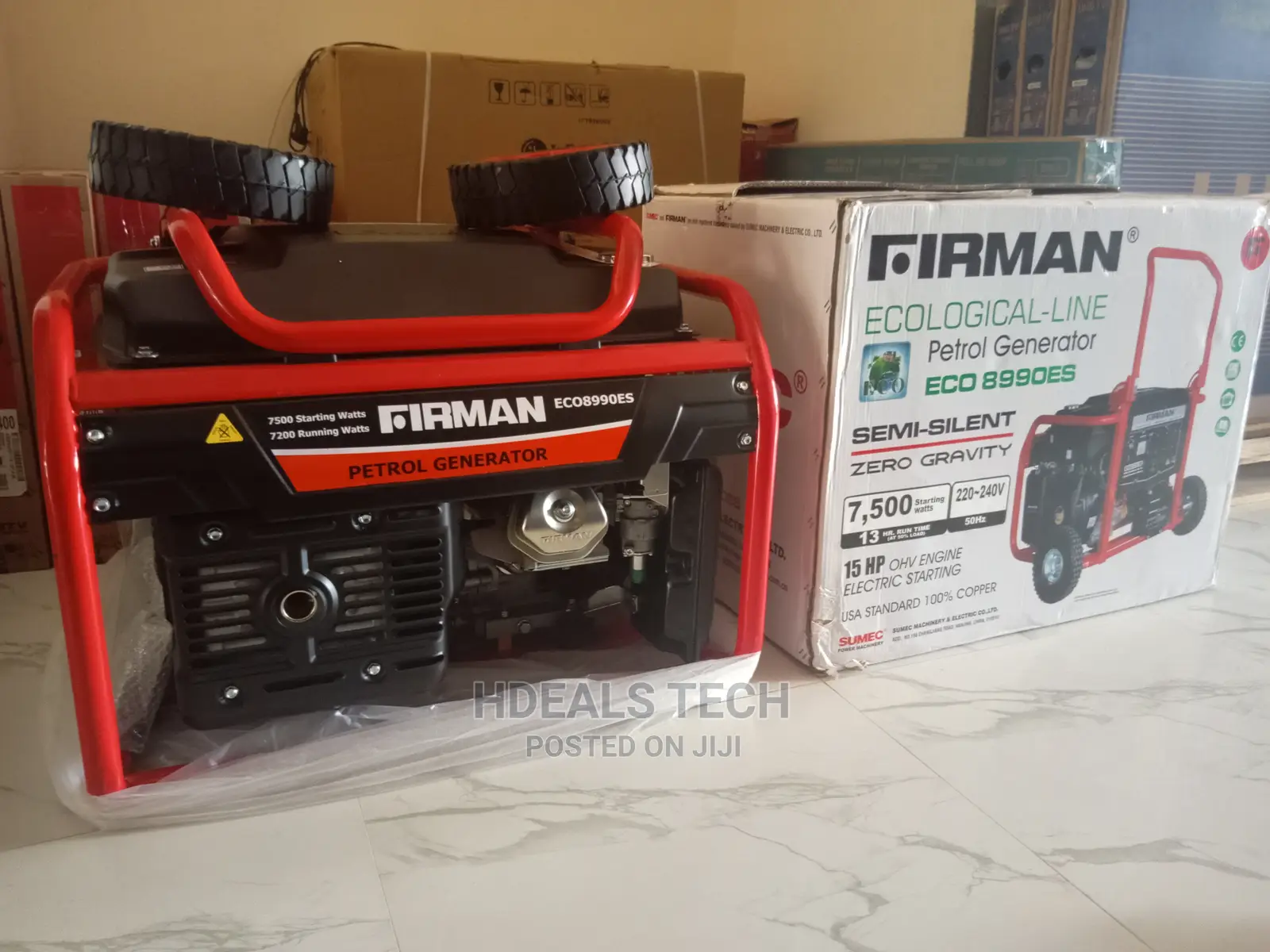 7.5KVA Sumec Firman Key-Start Generator (ECO8990ES).