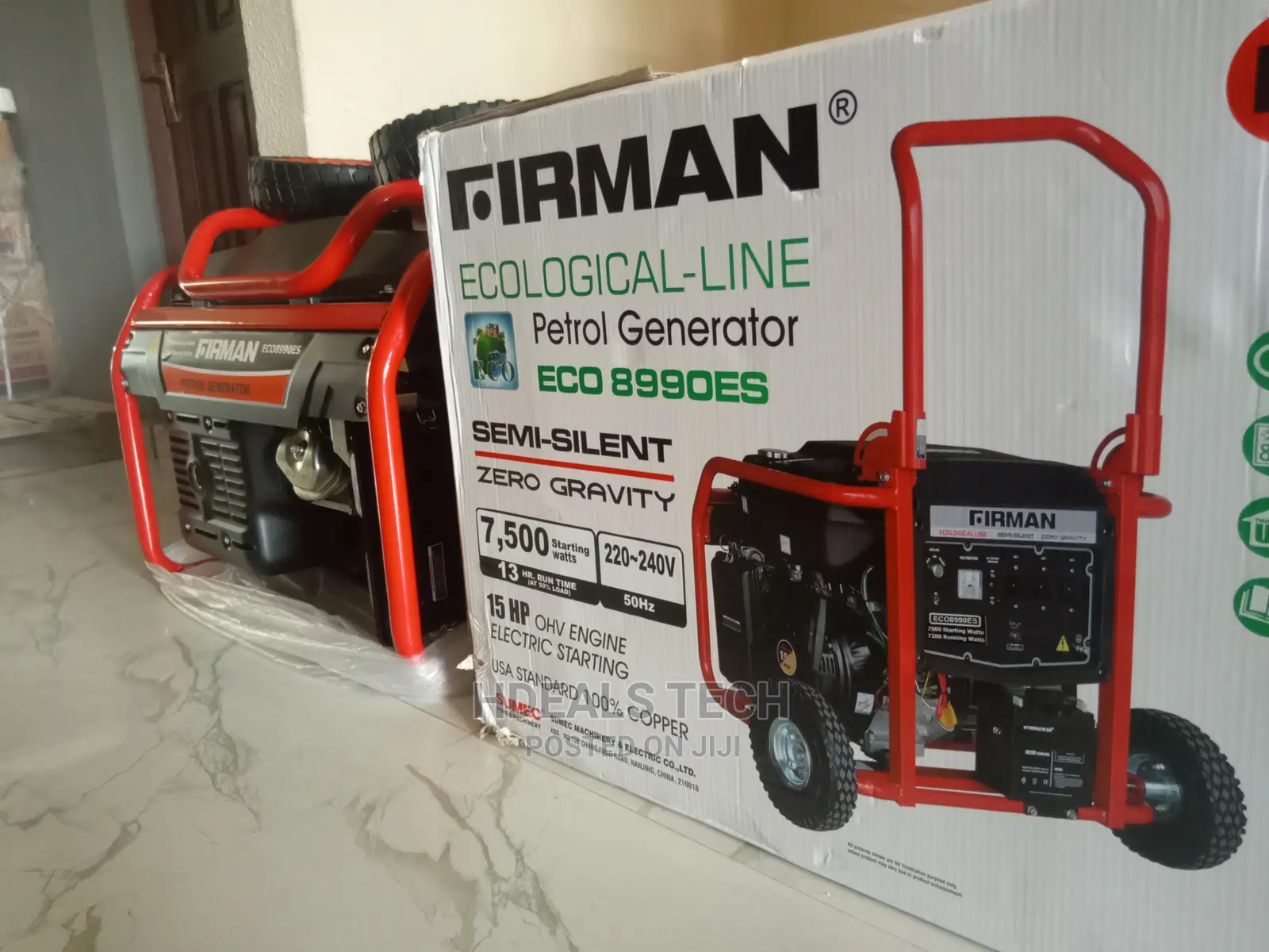 Original 7.5KVA Sumec Firman Key-Start Generator (ECO8990ES)