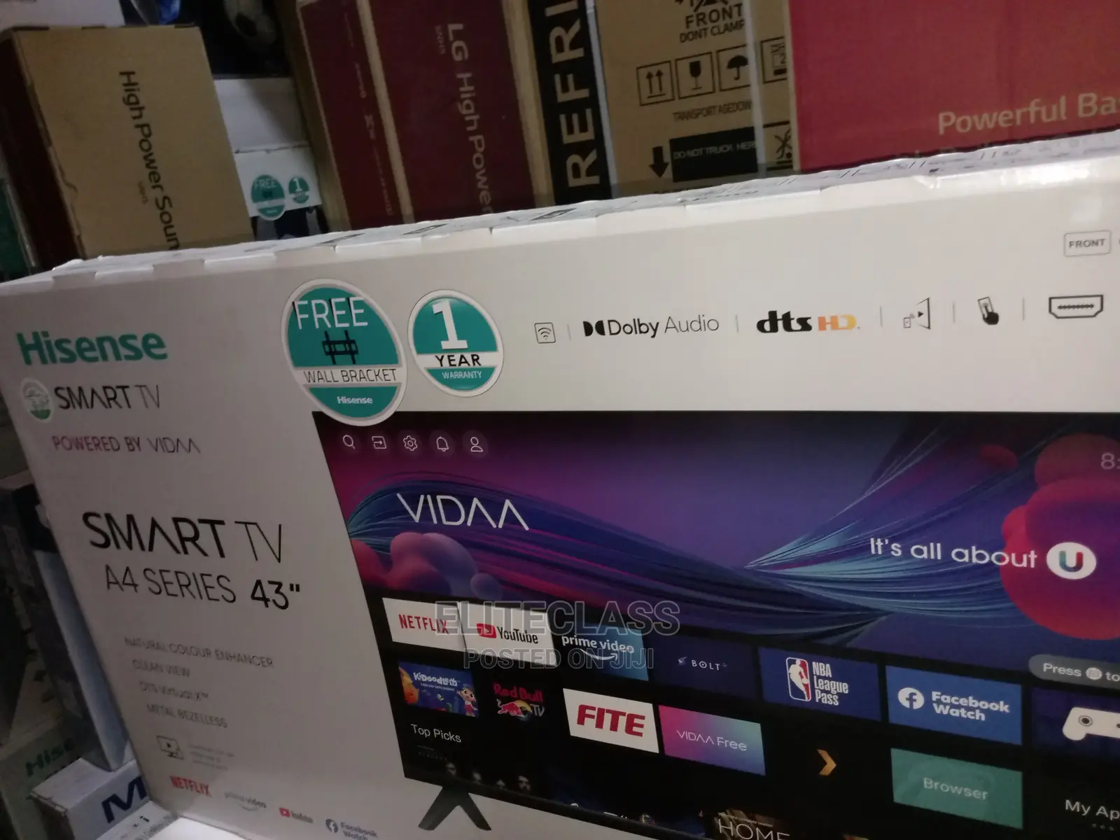 Brand New Hisense 43'' Uhd Smart TV + Netflix , Browser,