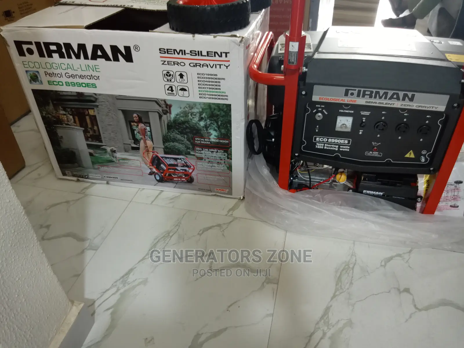 Sumec Firman 7.5kva Eco8990es Less Noise Gasoline Generator. 