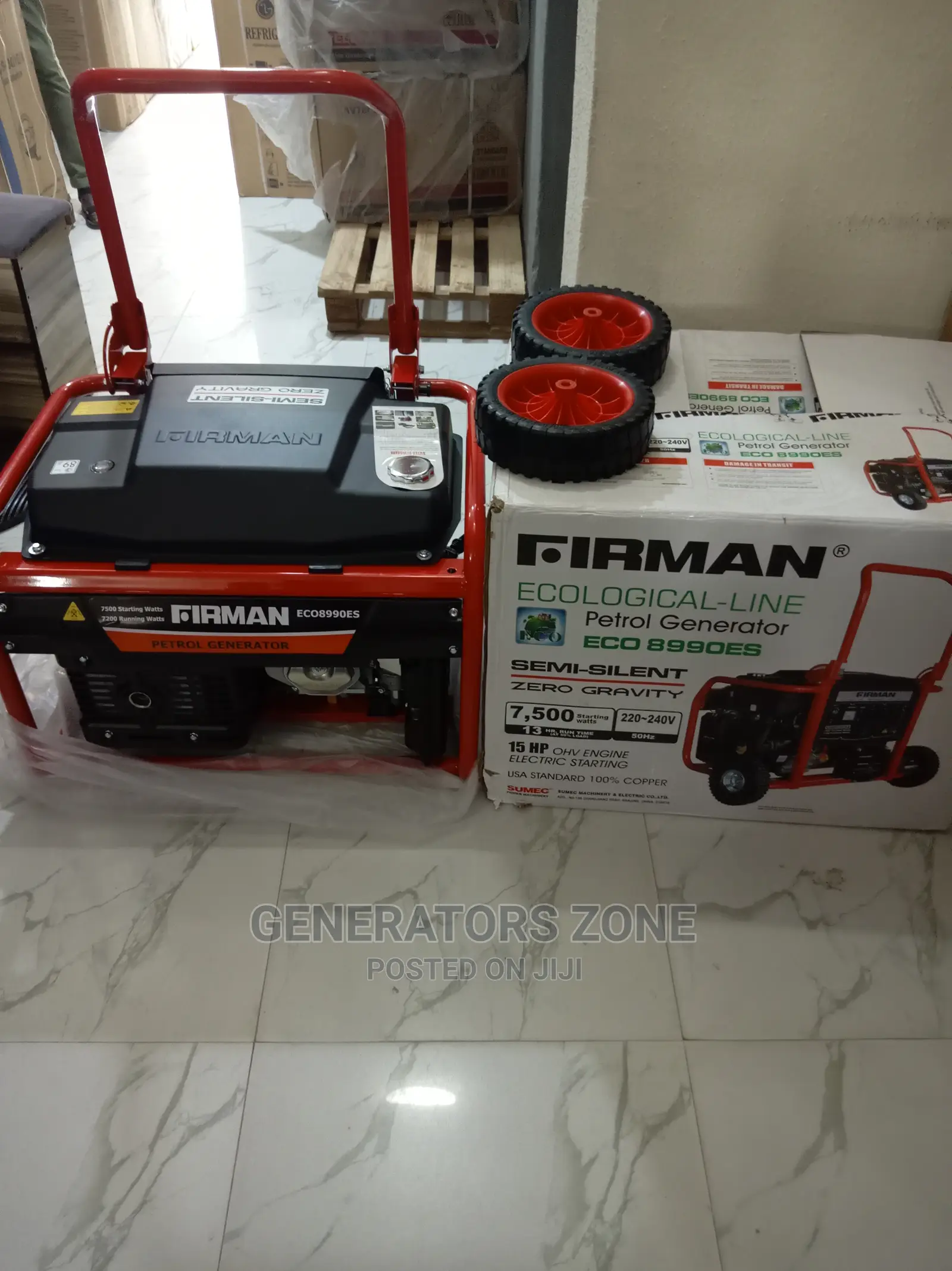 Eco8990es 7.5va 100% Copper Sumec Firman Generator