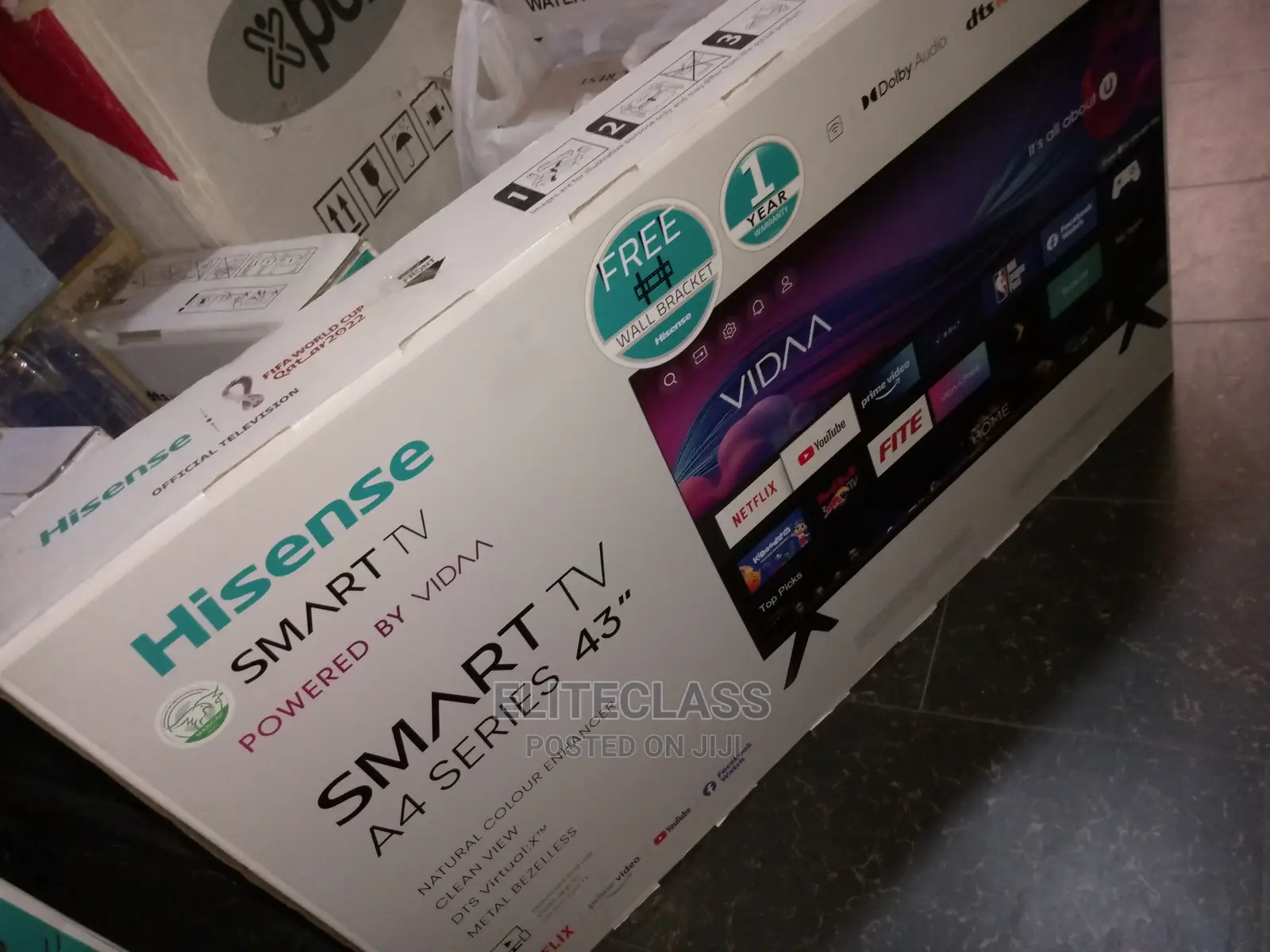 LED Hisense Uhd Smart TV With a Free Wall Bracket- A4G