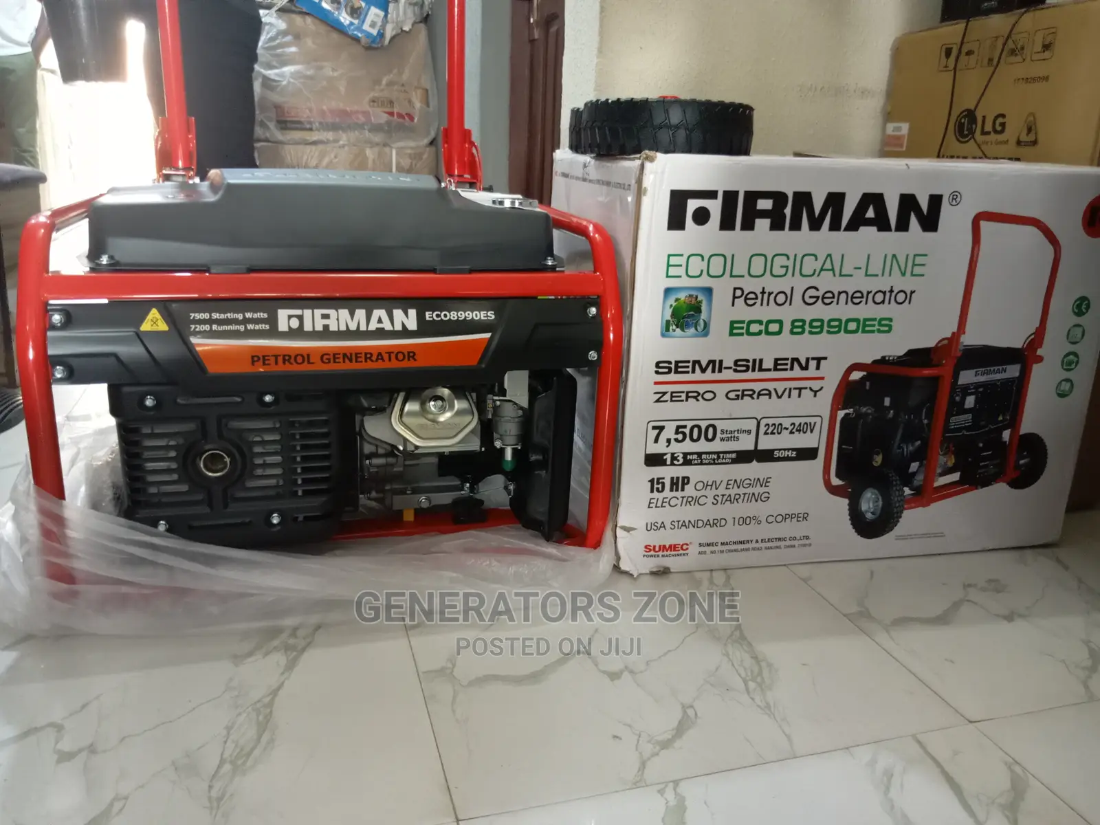Eco8990es Firman Low Noise 7.5kva Generator