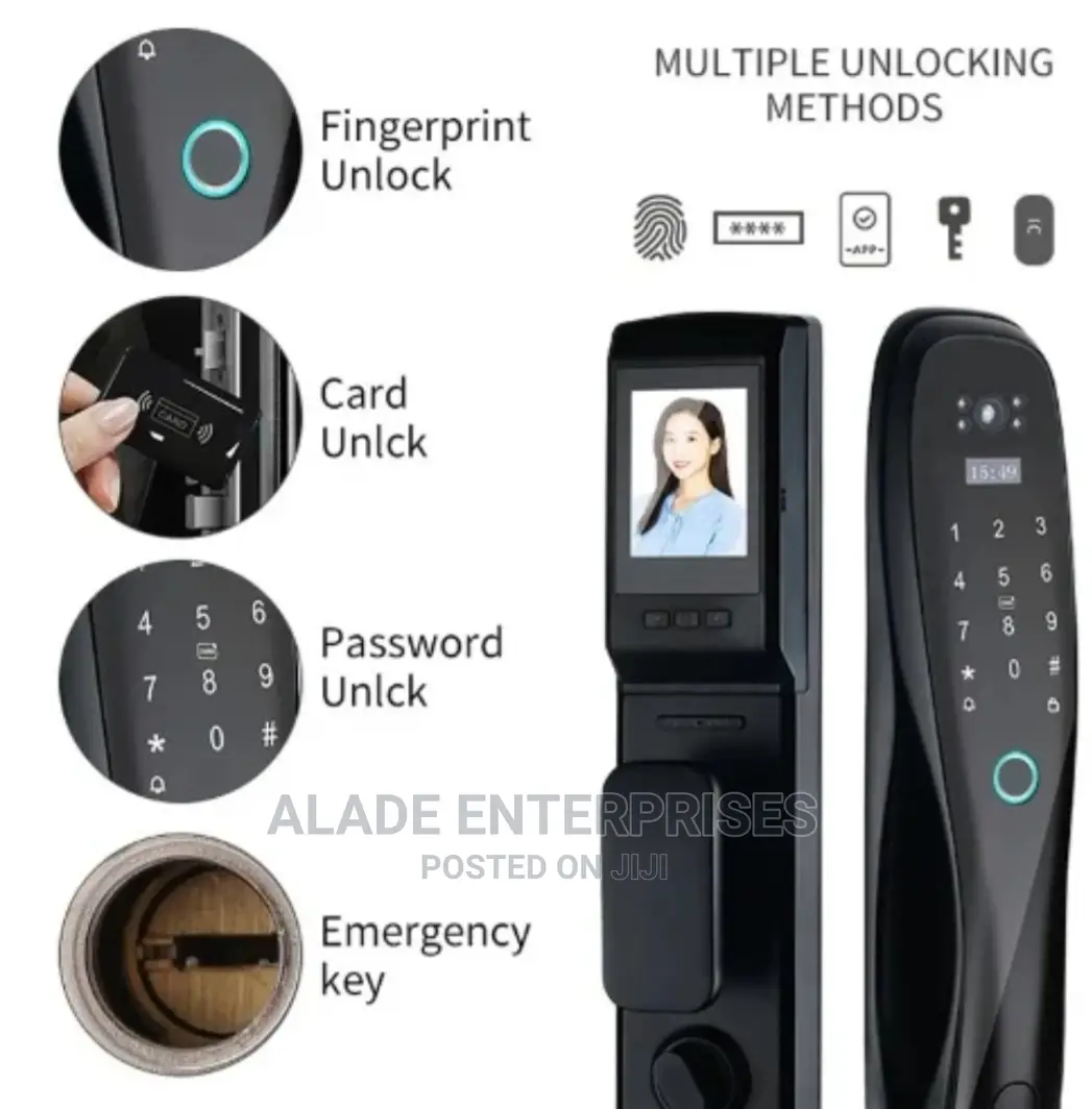 Camera Magnetic Card Password Key Automatic Smart Door Lock