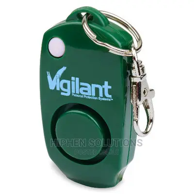 Personal Alarm With Backup Whistle, Hidden Off Button & Bag Clip
