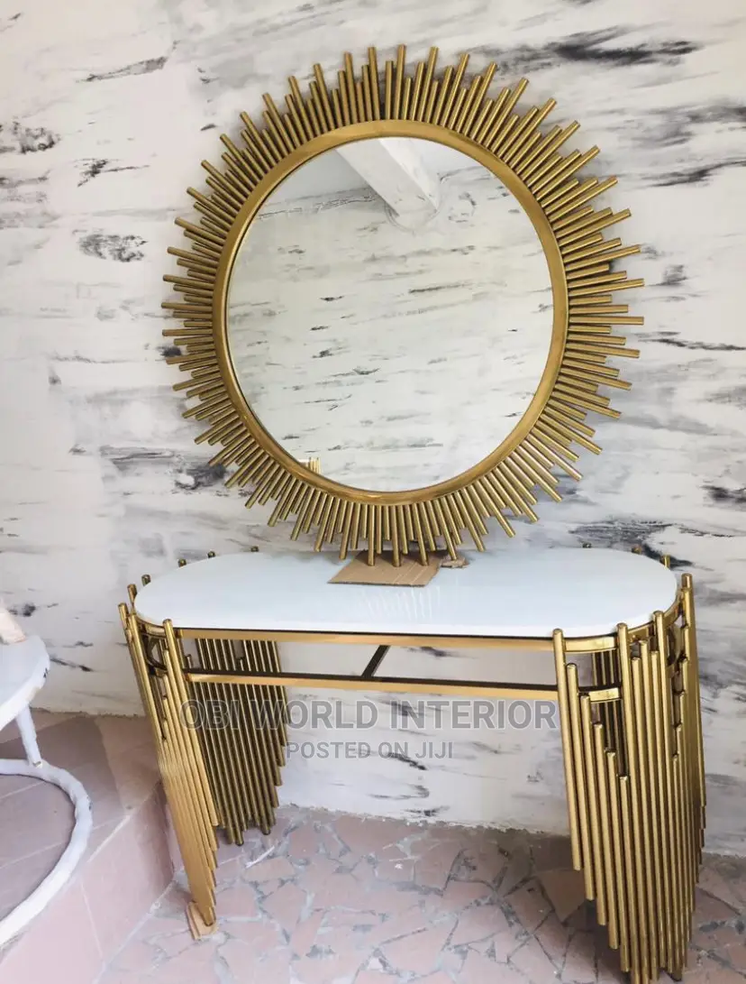 Console Table and Mirror
