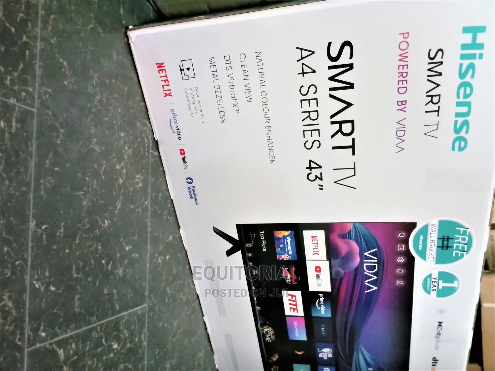 HISENSE 43inches Wifi A4 Smart TV