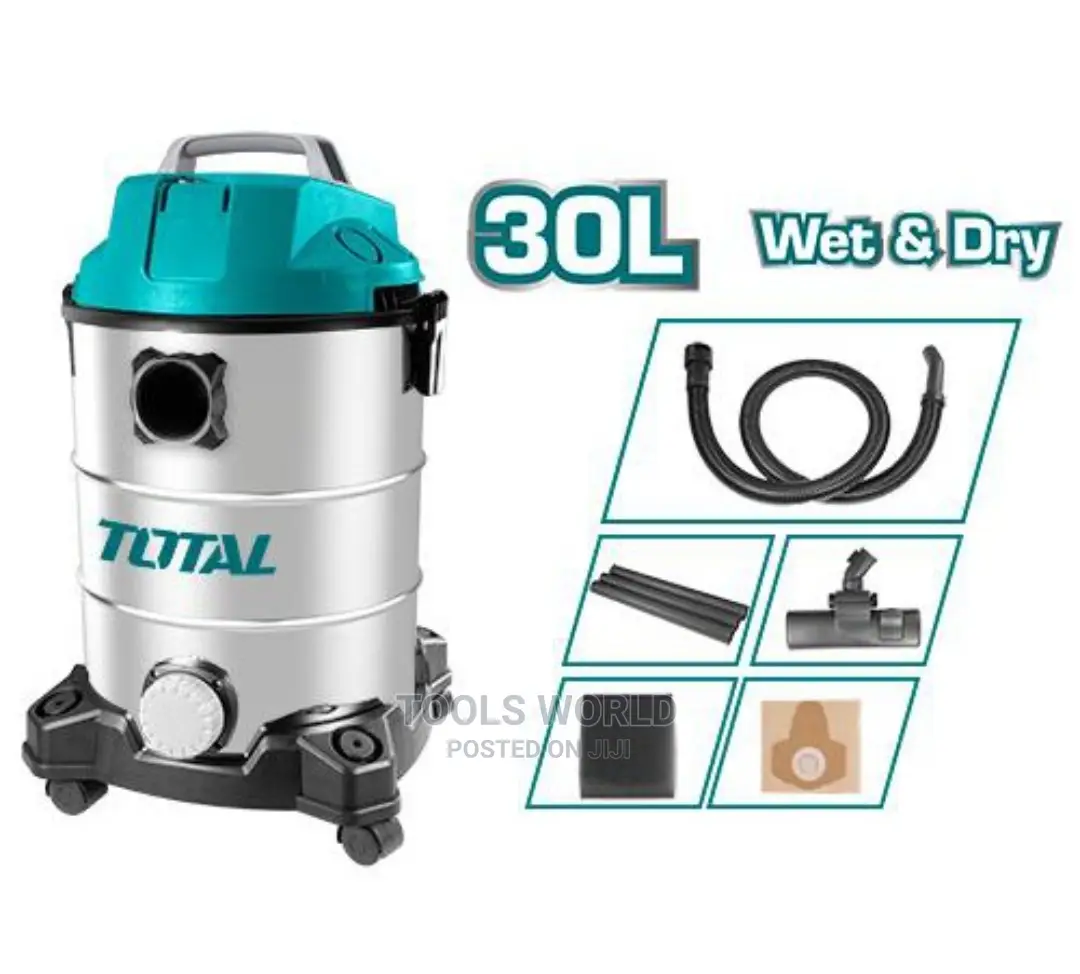 Total 30l Wet and Dry Tvc13301 Vacuum Cleaner 1300w