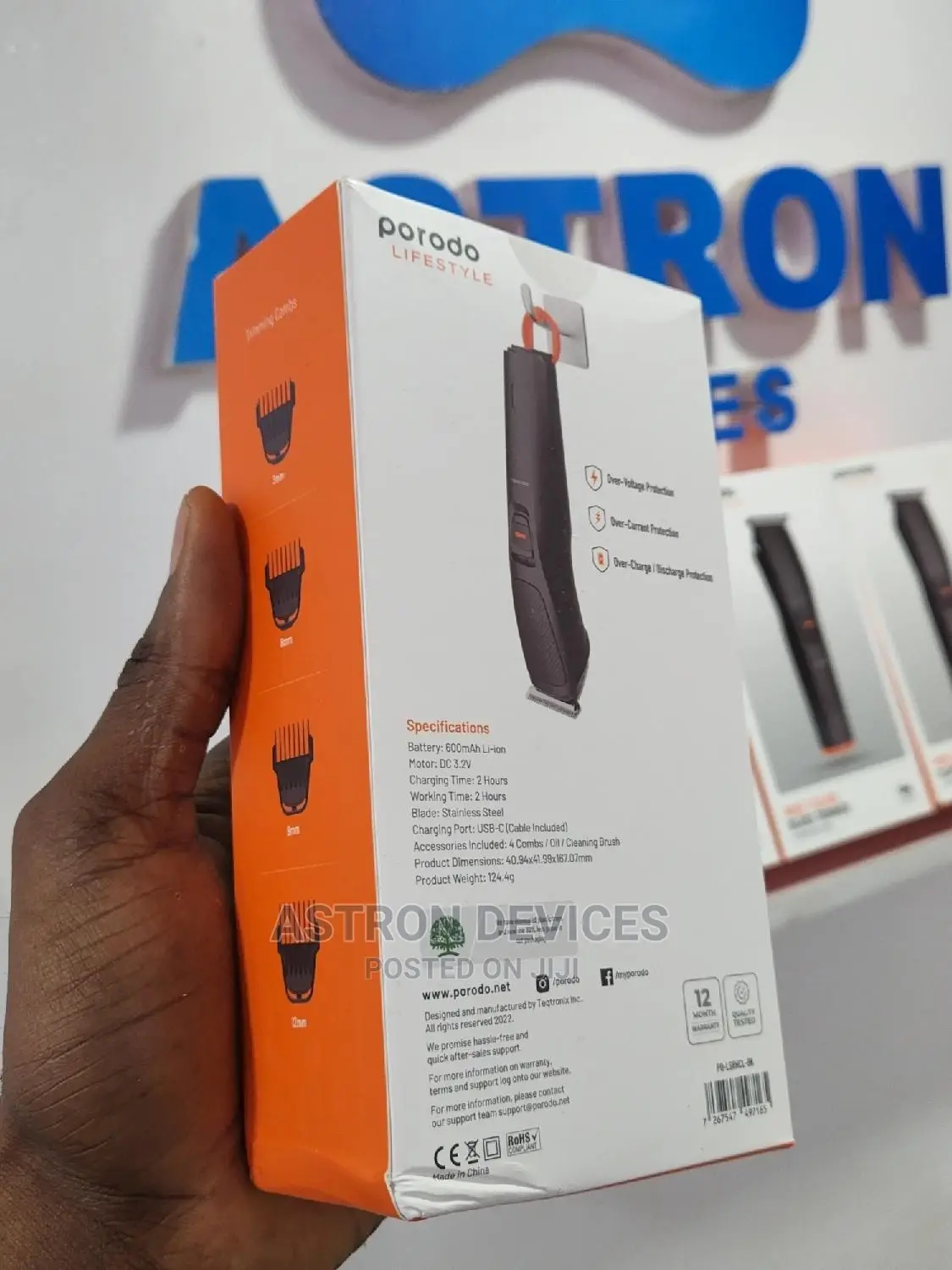 Porodo Lifestyle Wide T-Blade Beard Trimmer