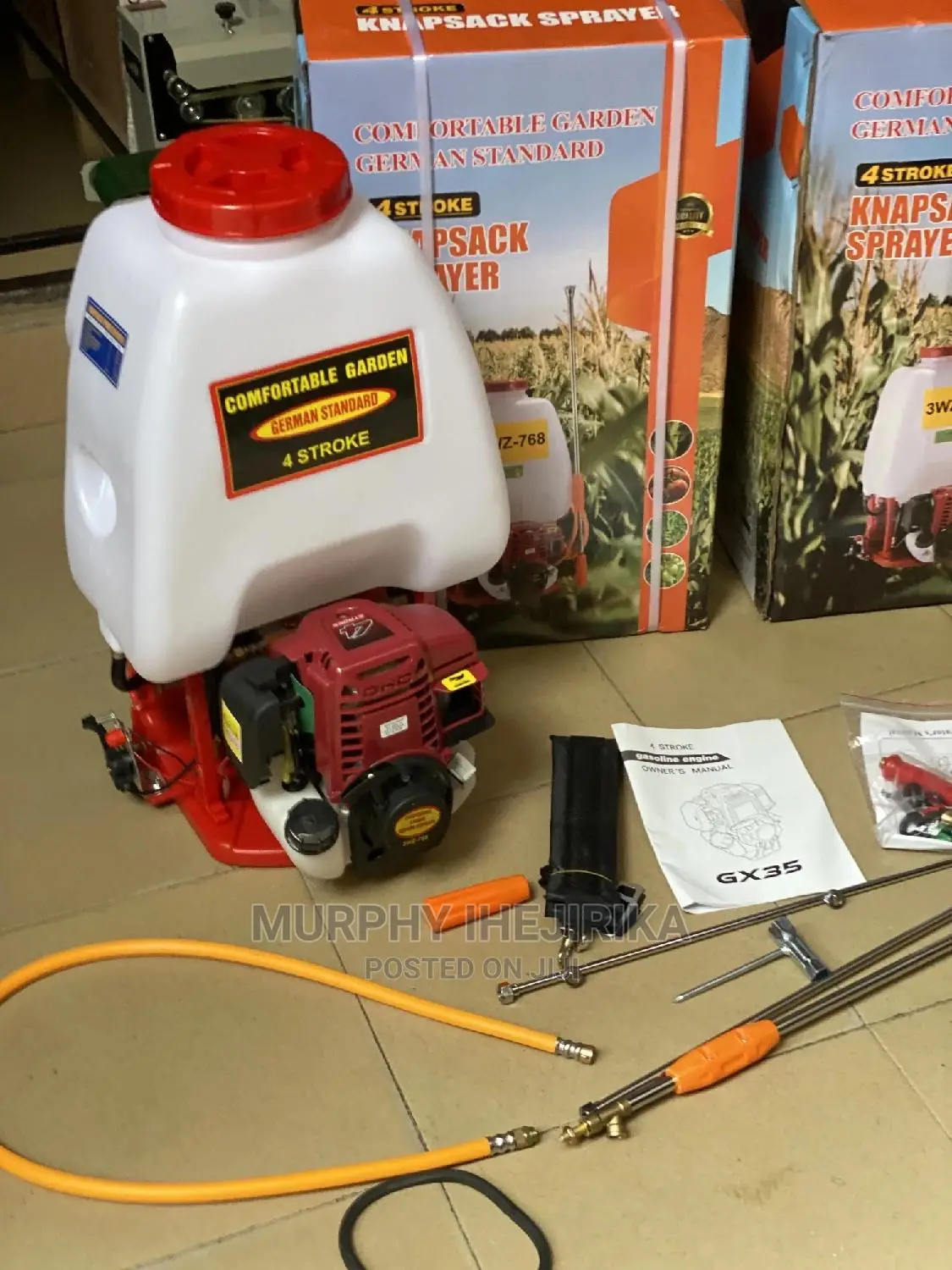 4 Stroke Motorized Knapsack Sprayer ( Garman Stander)