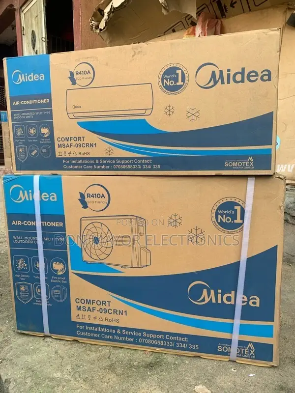 Midea 1hp Ac Msaf-09crn1 R410 Normal Splits Unit