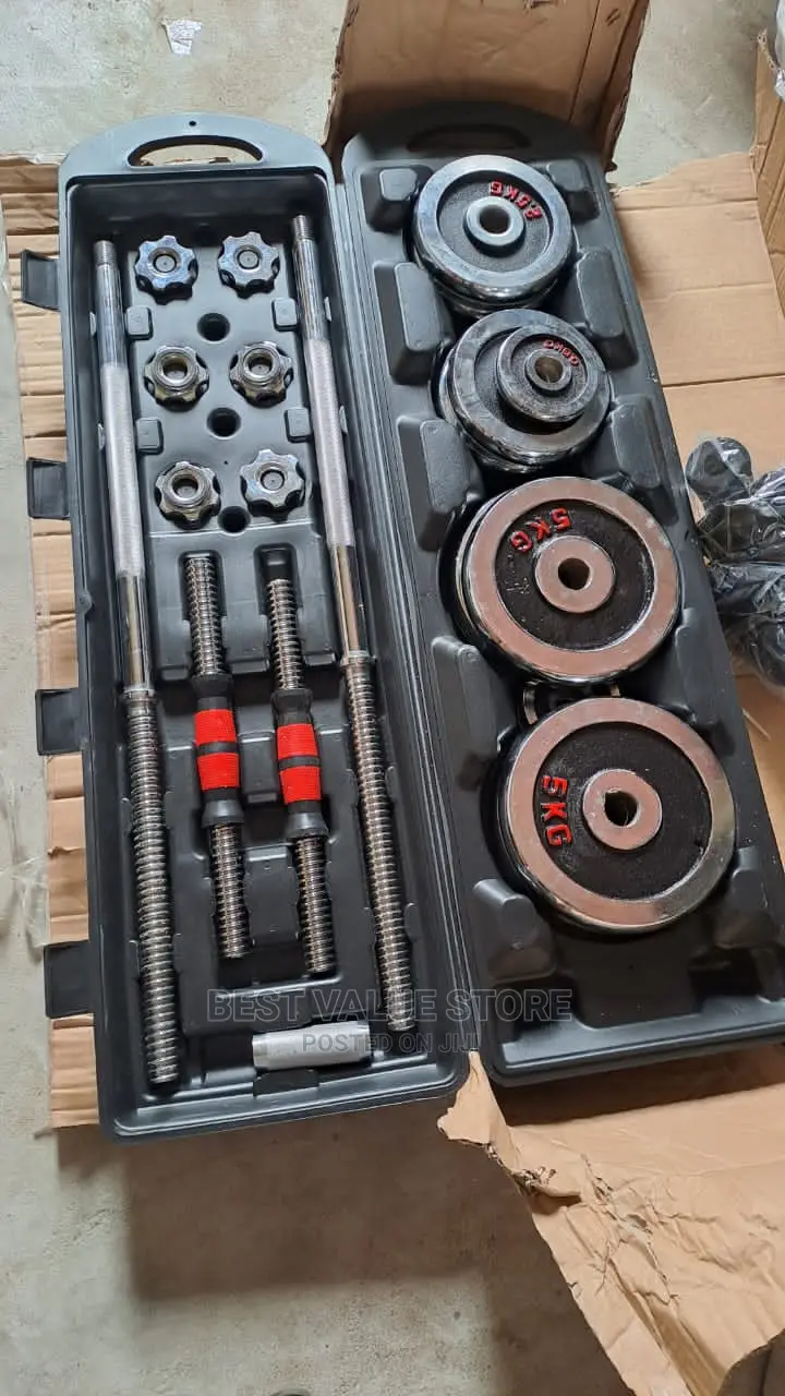 50kg Chrome Dumbbells With Carrier