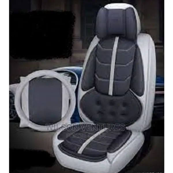 R Power Seat Cover- Gray Black