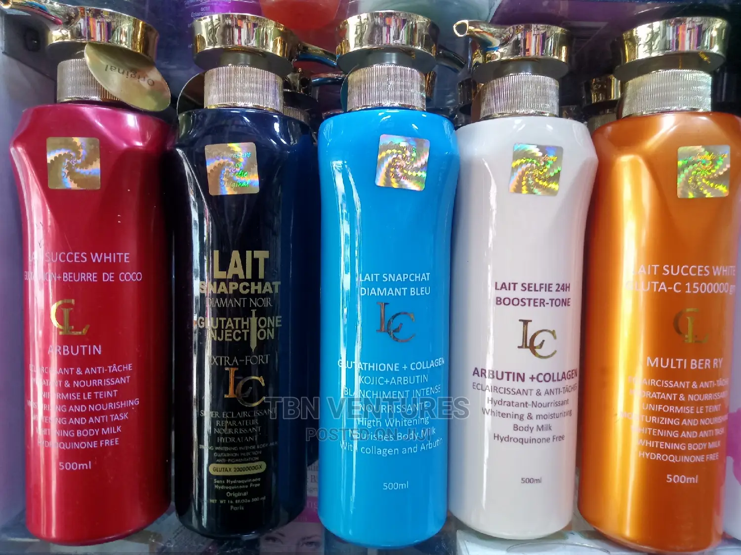 Lait Snapchat 4in1 Set; Lotion, Serum, Face Cream, Soap
