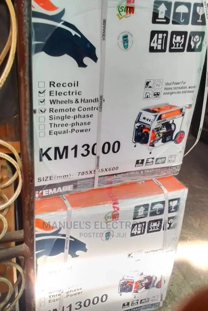 Kemage 12.5kva Remote Control Petrol Generator 100% Copper