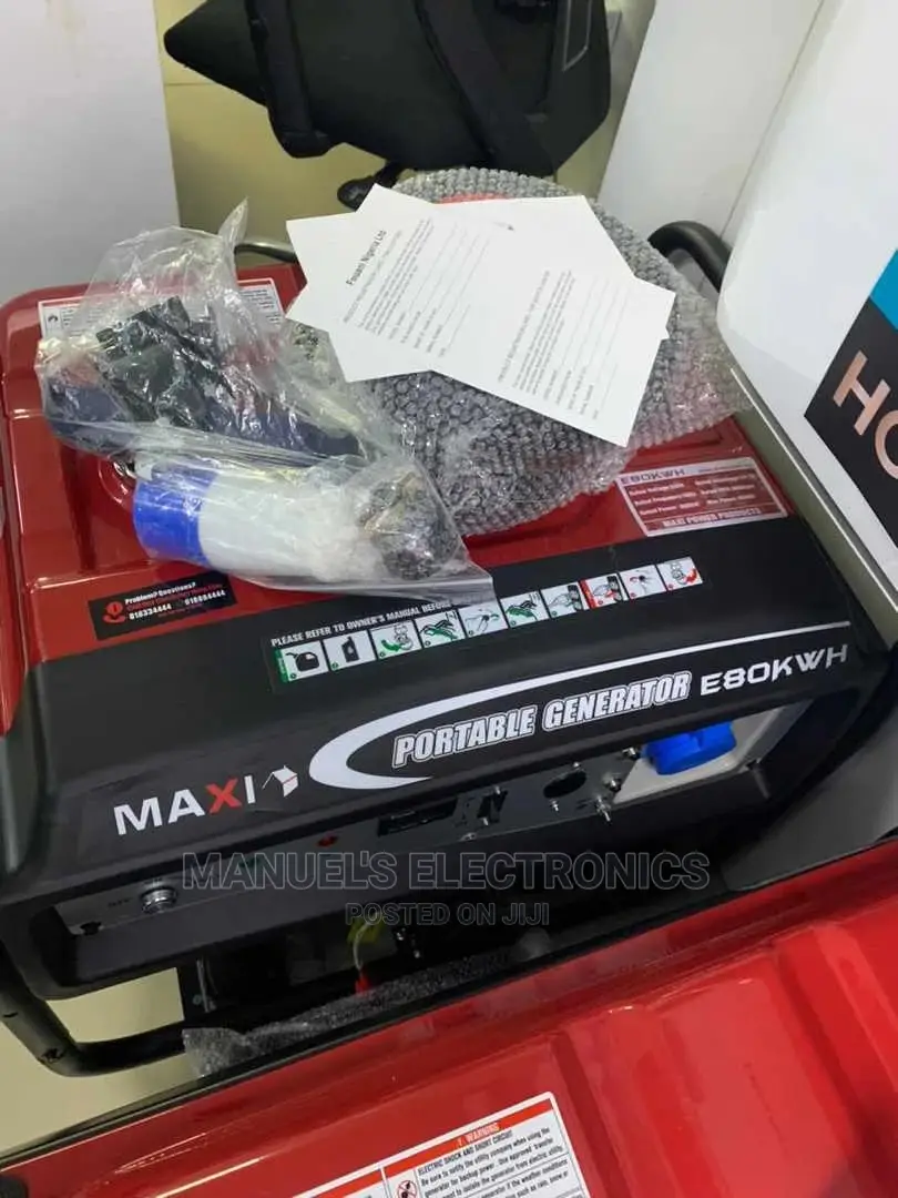 Maxi (E80kwh) Petrol Generator 100% Copper Coil