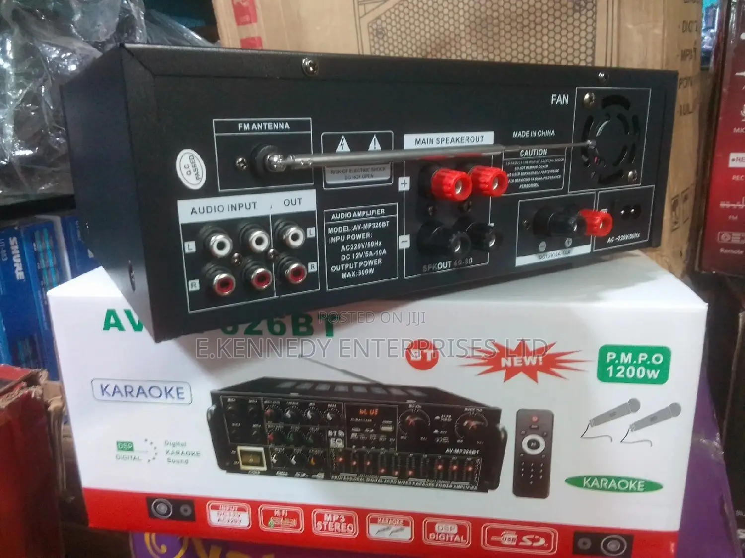 AV-MP326BT Amplifier With Cooling Fan