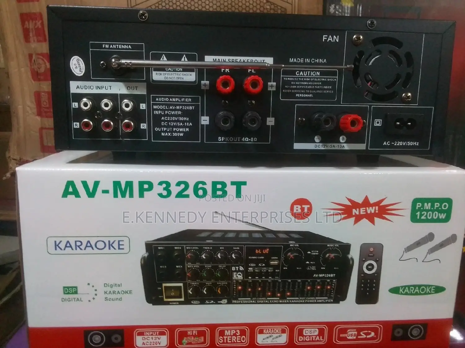 AV-MP326BT Amplifier With Cooling Fan