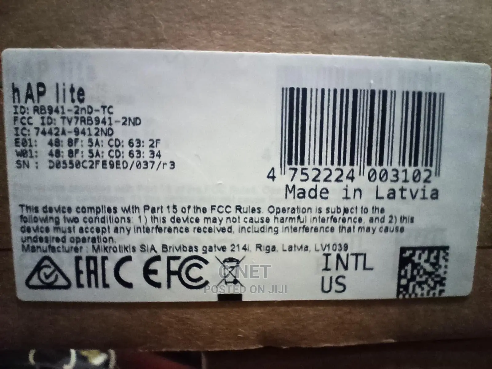 Mikrotik Hap Lite TC