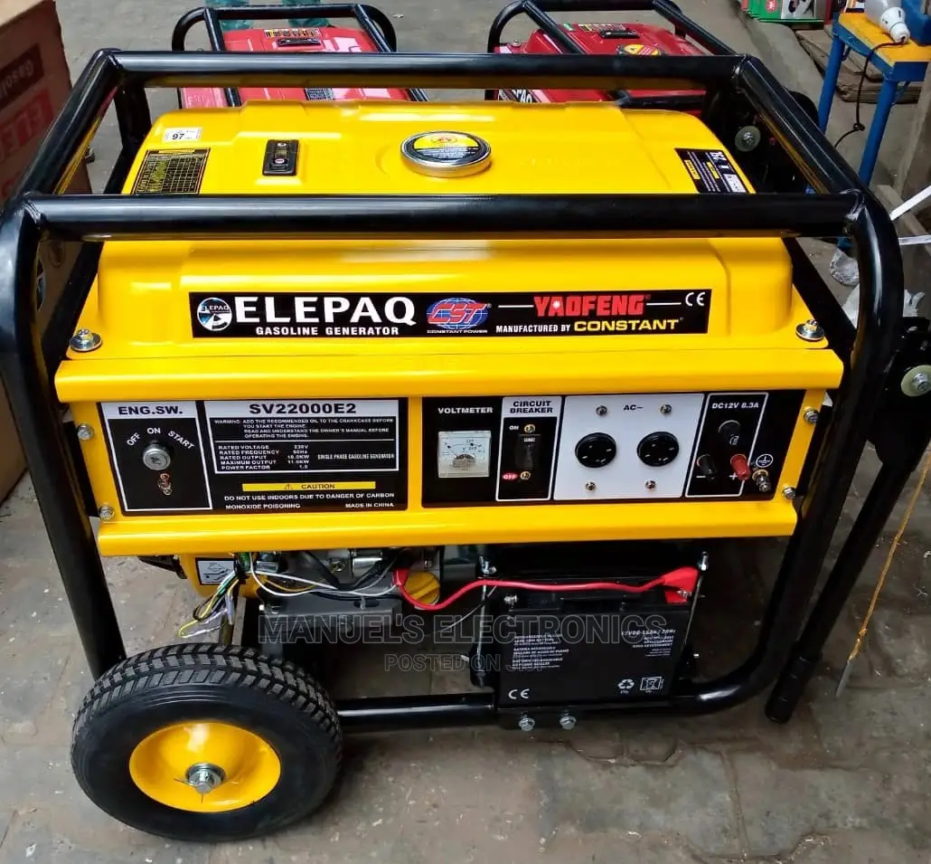 Elepaq 10kva Constant 100% Copper Coil Petrol Generator.