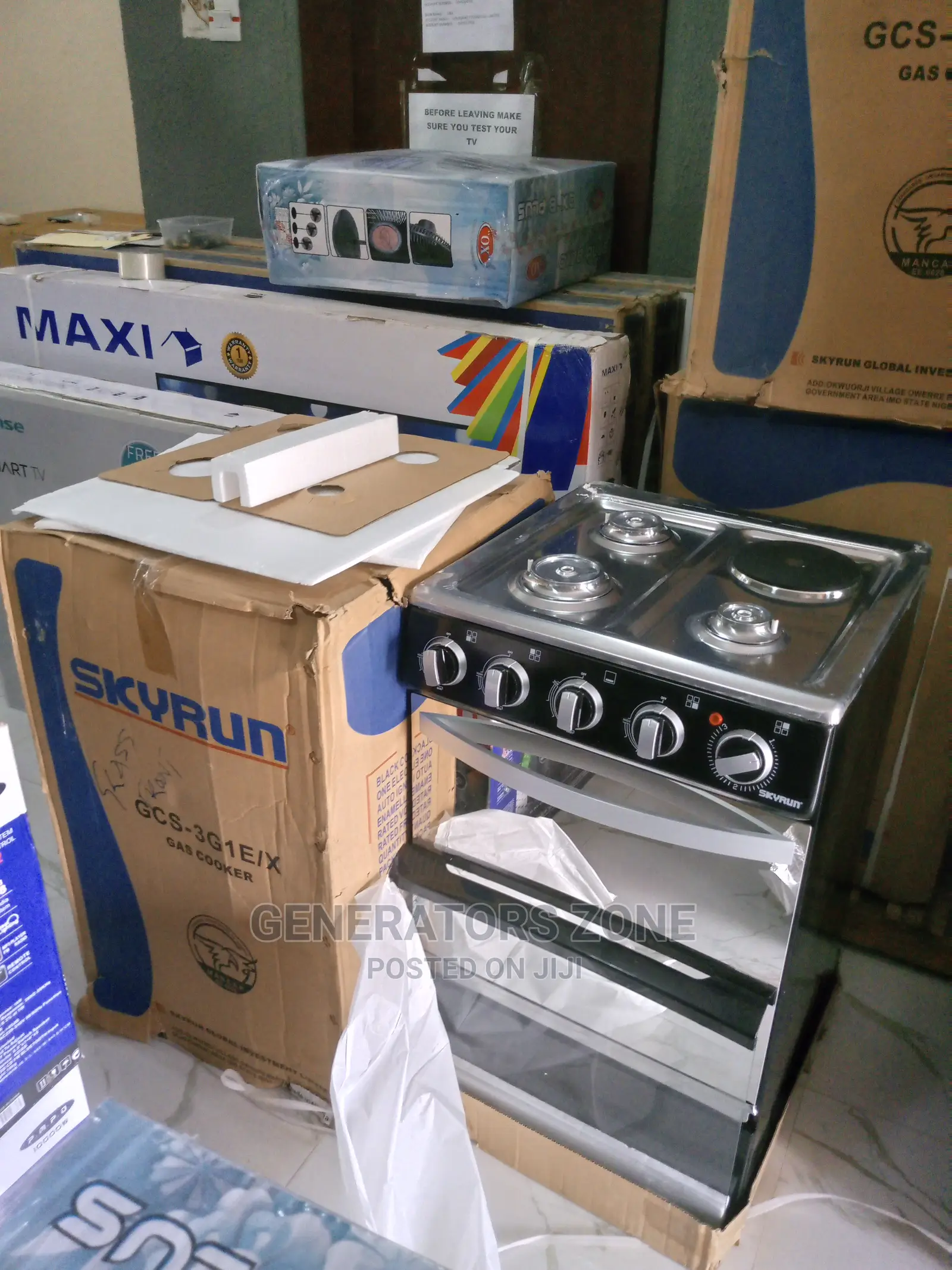 GCS-3g1e/X Skyrun Auto Ignition Cooker 4 Burners|Easy Clean