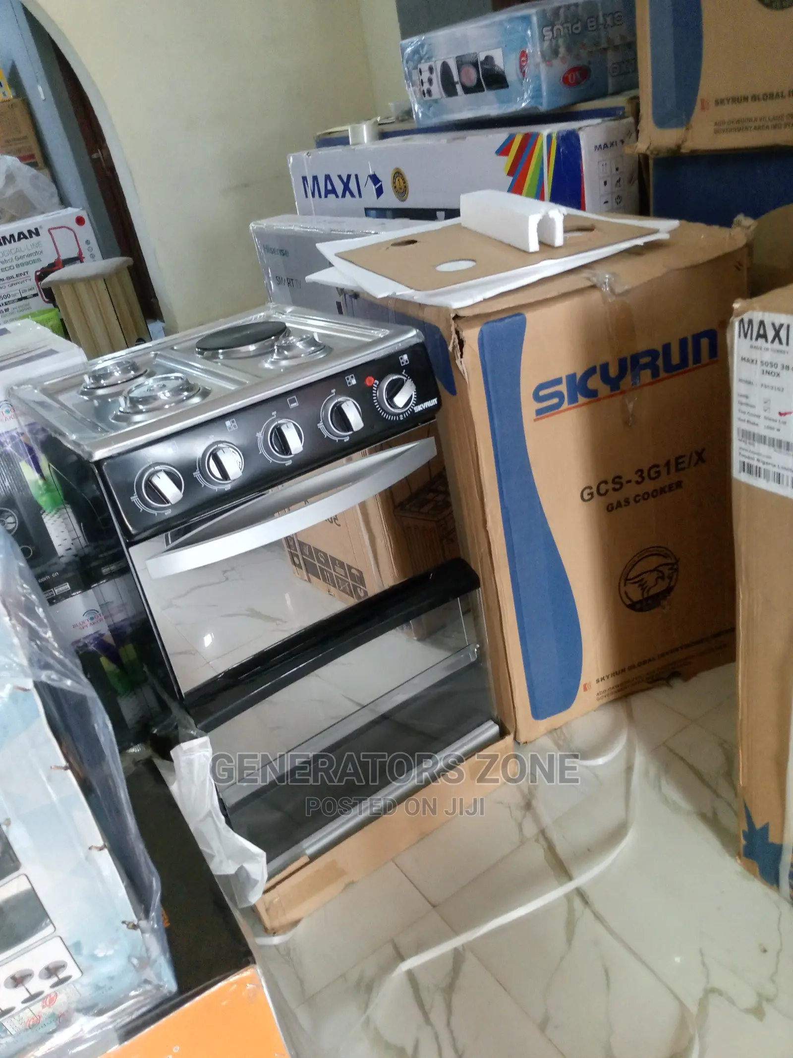 GCS-3g1e/X Skyrun Auto Ignition Cooker 4 Burners|Easy Clean