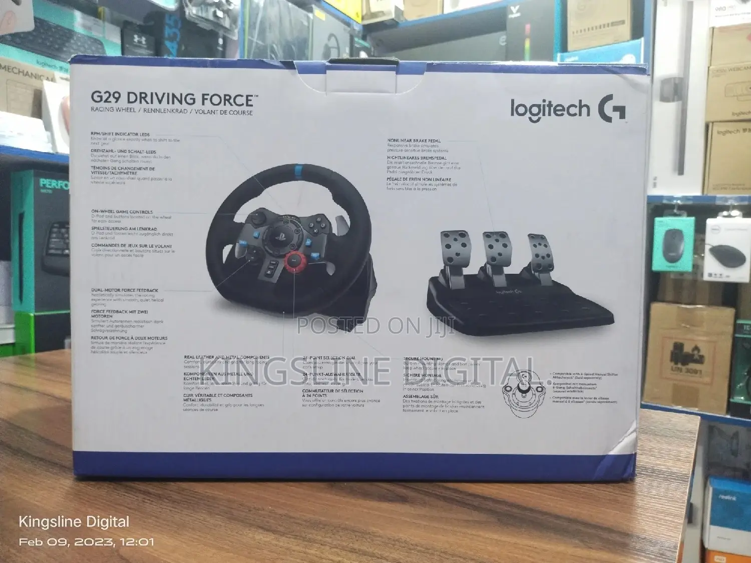 Logitech G29 Driving Force Racing Wheel With Pedal Set