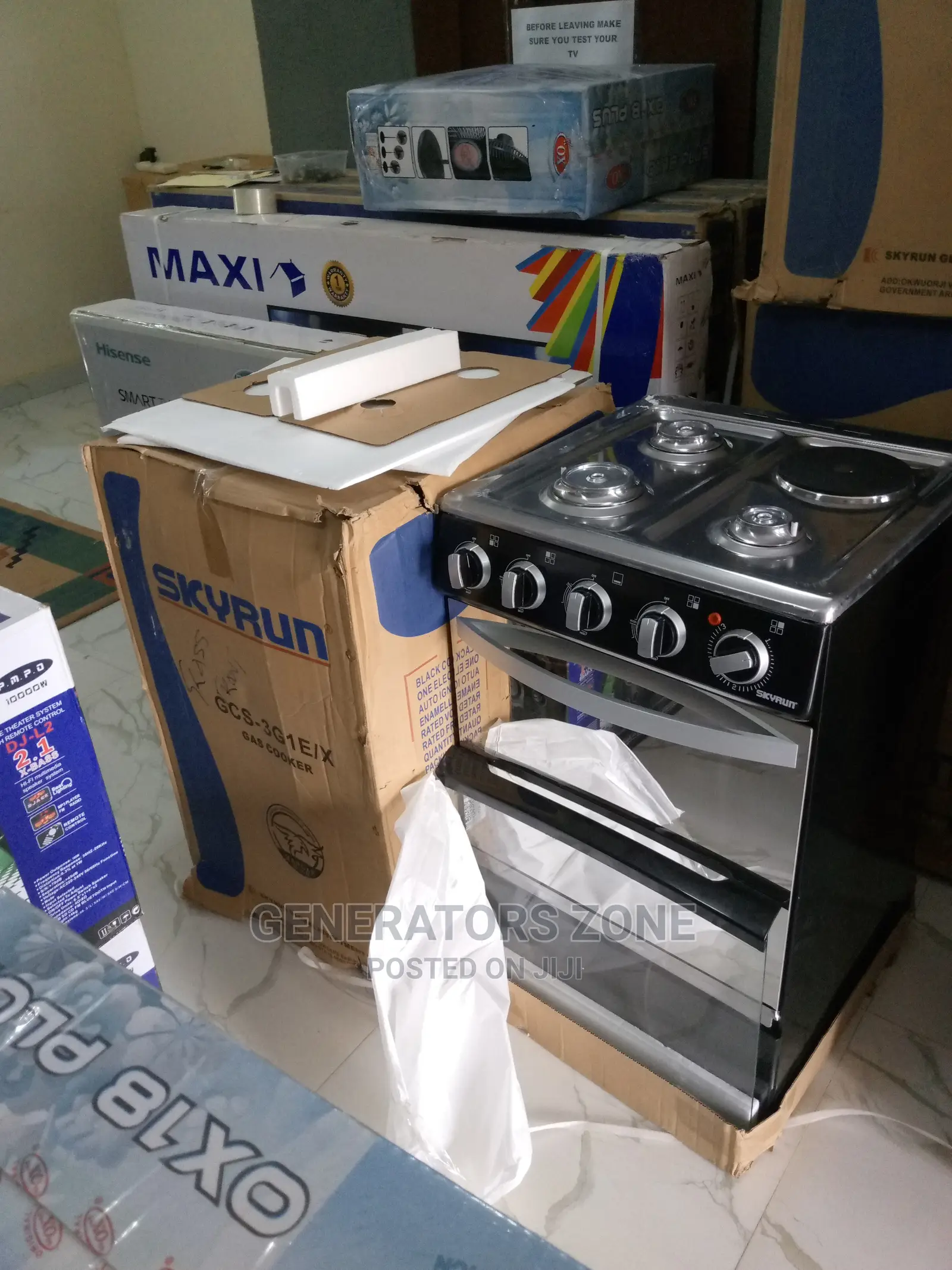 GCS-3g1e/X Auto Ignition Skyrun 4 Burner Cooker- PLUS Grill