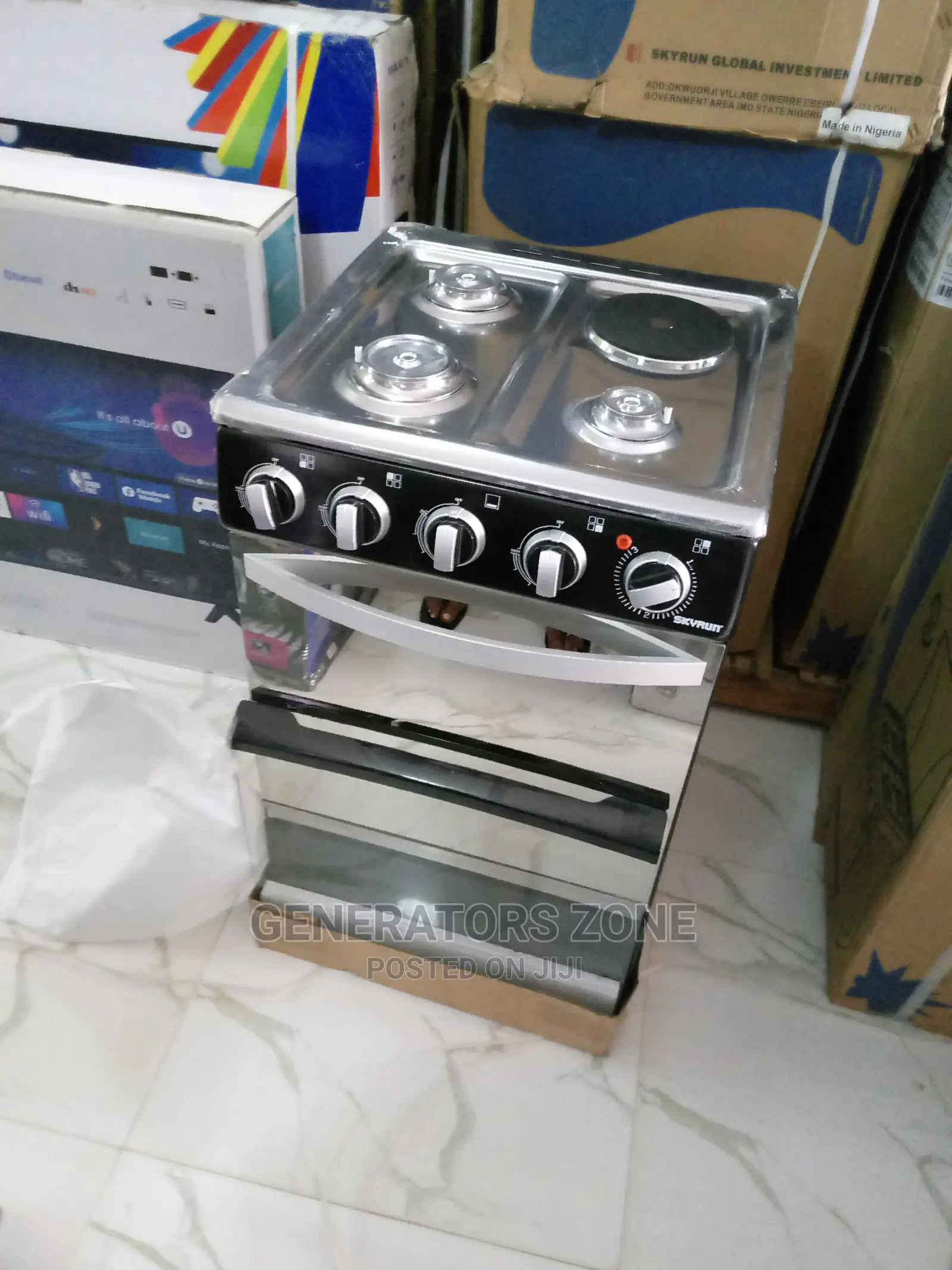 Brand New Skyrun Standing Gas Cooker GCS-3g1e/X-4 Burner