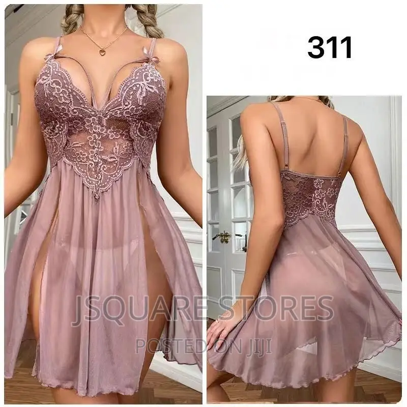 Net Gown With 2 Slits in Front