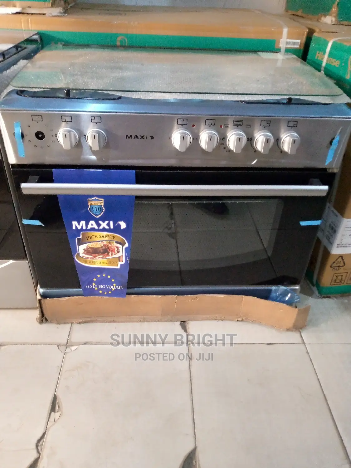 Maxi Gas Cooker 60x90 2electric and 4 Burner