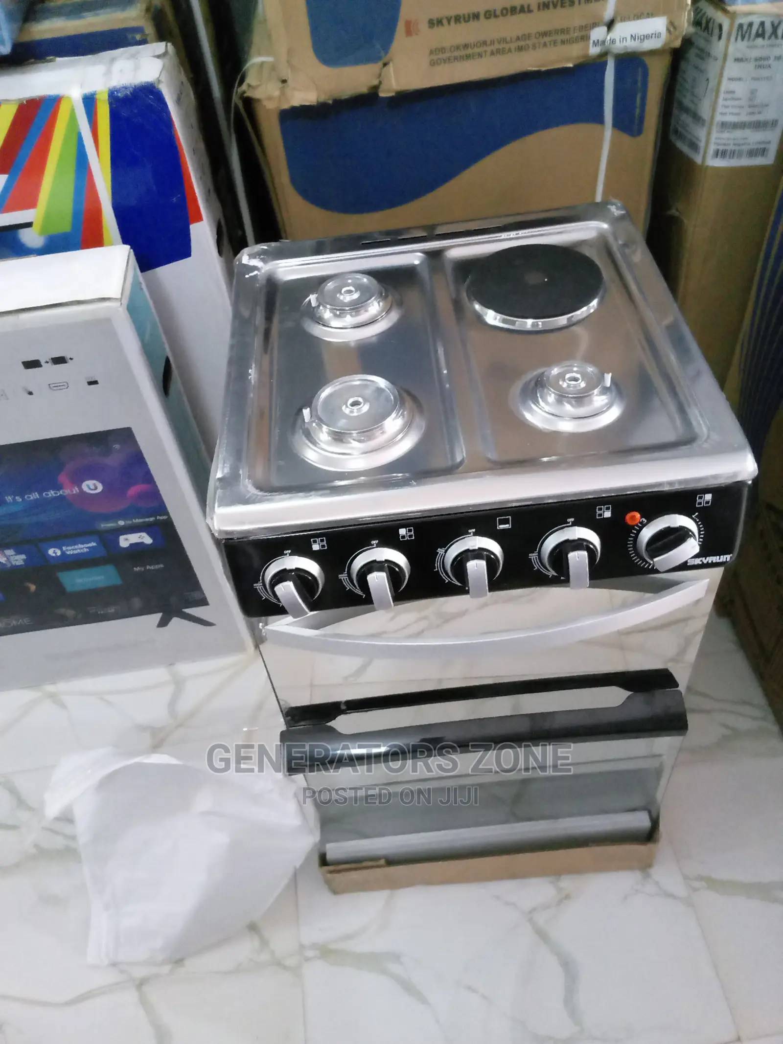 GCS-3g1e/X 4 Burner Skyrun Cooker With Oven