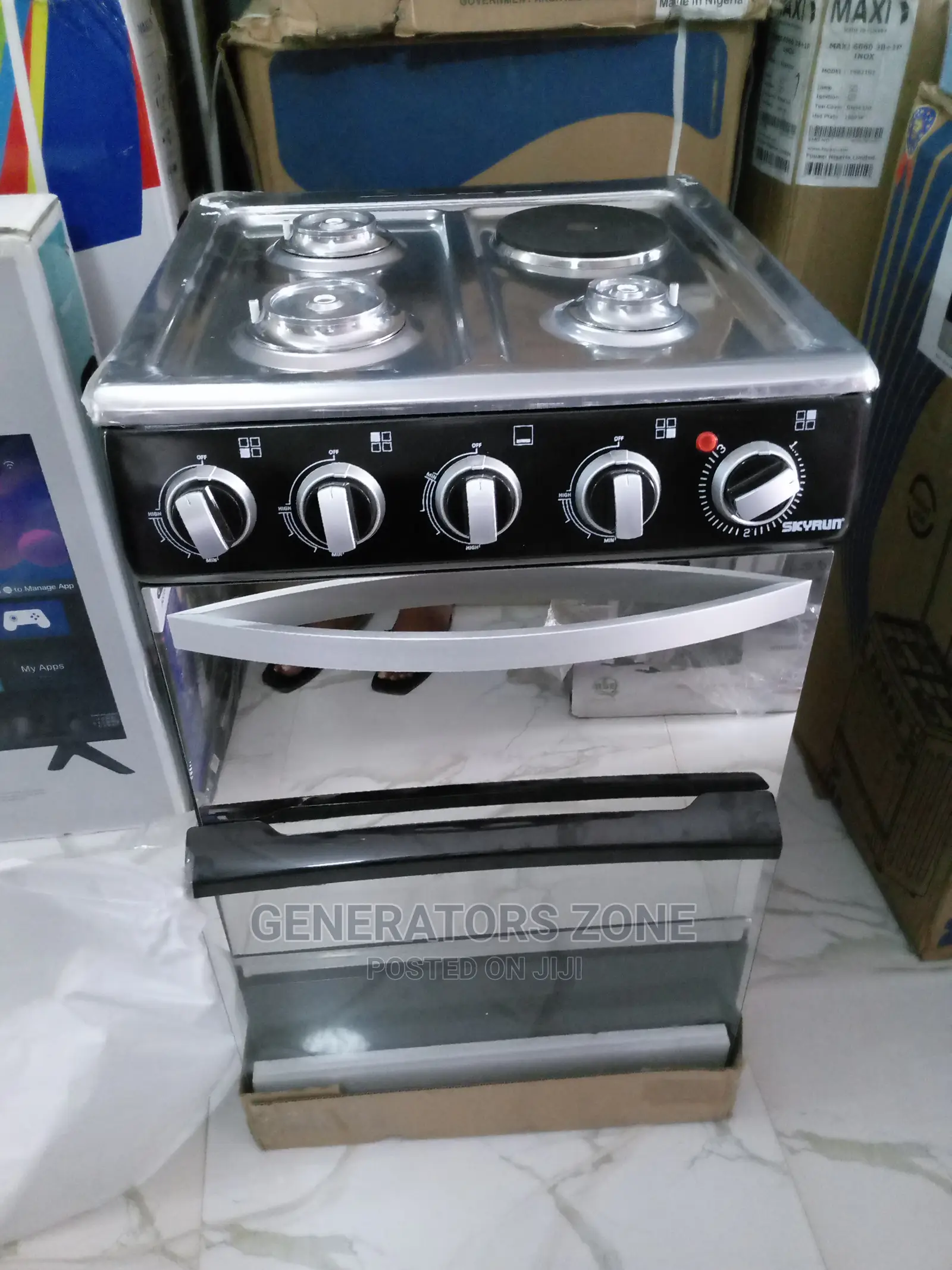 (3+1) GCS-3g1e/X 4 Burners Skyrun Automatic With 60l Oven