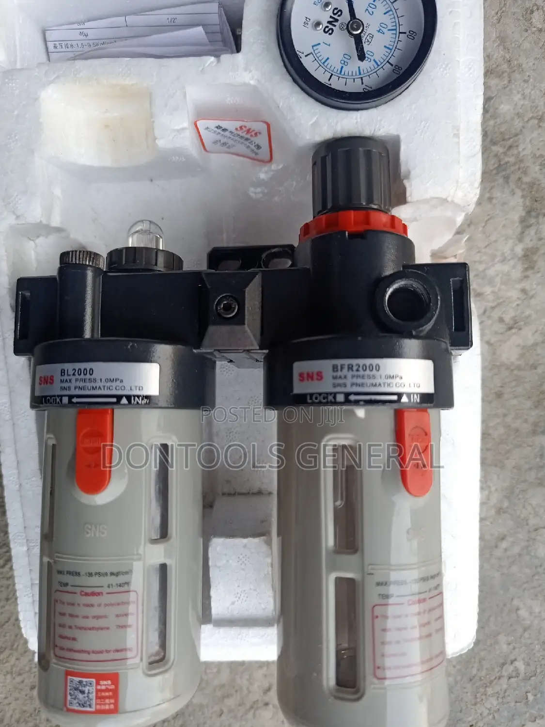 SNS Pneumatic AFC/BFC Air Treatment Unit Filter Regulator Lu
