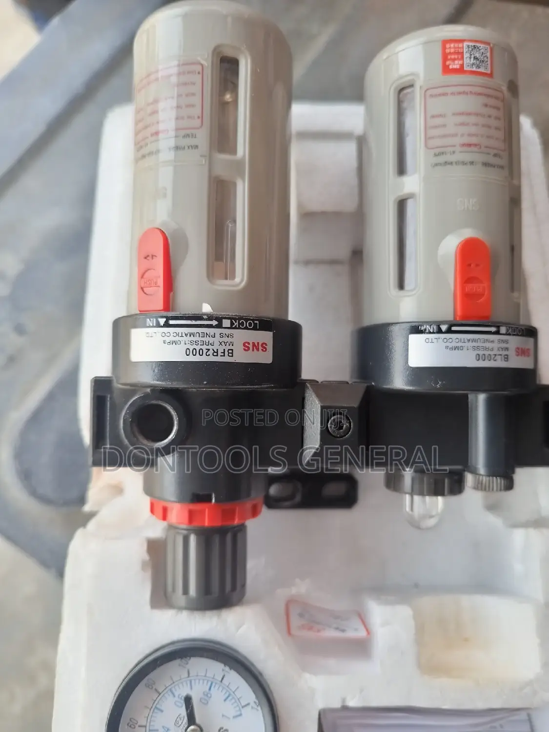 SNS Pneumatic AFC/BFC Air Treatment Unit Filter Regulator Lu