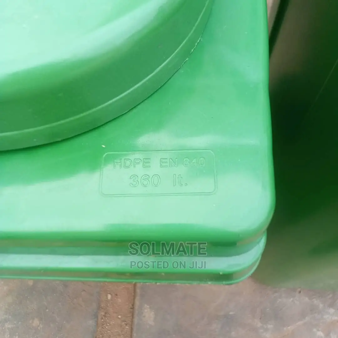 360 Litre Wheelie Bin With 2 Rubber Tyres